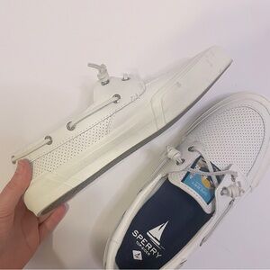 Women’s Sperry Soletide White Boat Shoes